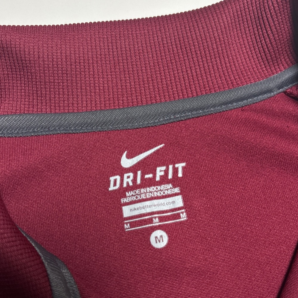 Nike Mens FSU Florida State Seminoles Dri-FIT Full Zip Track Jacket Garnet M - Picture 5 of 8